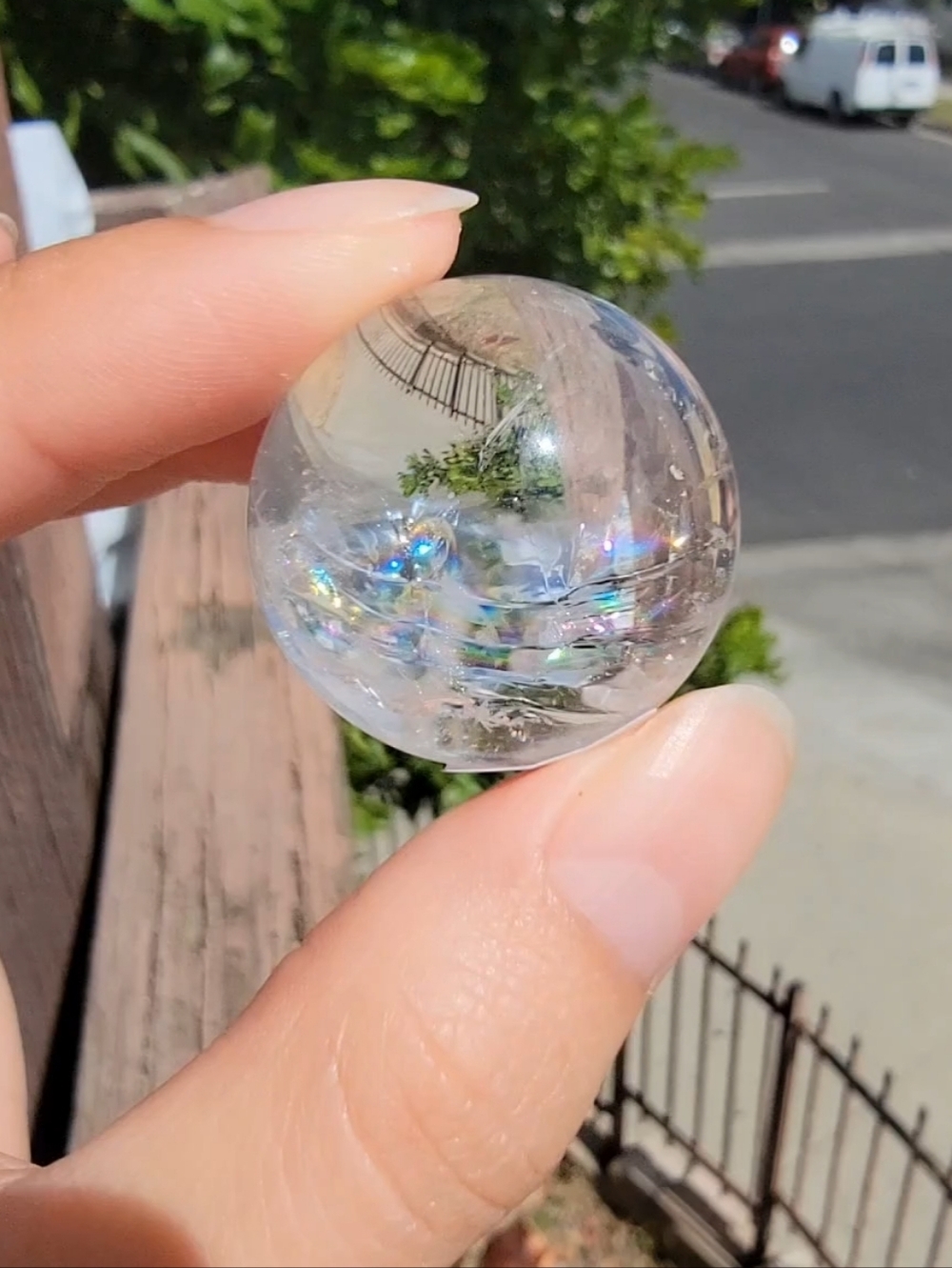 (#3) NEW 27MM HIGH-QUALITY CLEAR QUARYZ MINI SPHERE